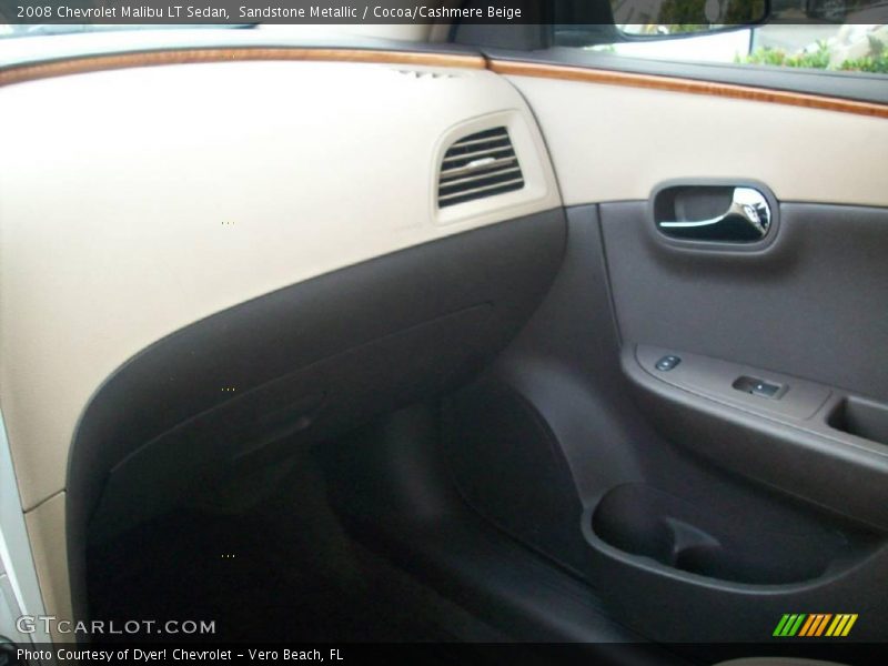 Sandstone Metallic / Cocoa/Cashmere Beige 2008 Chevrolet Malibu LT Sedan