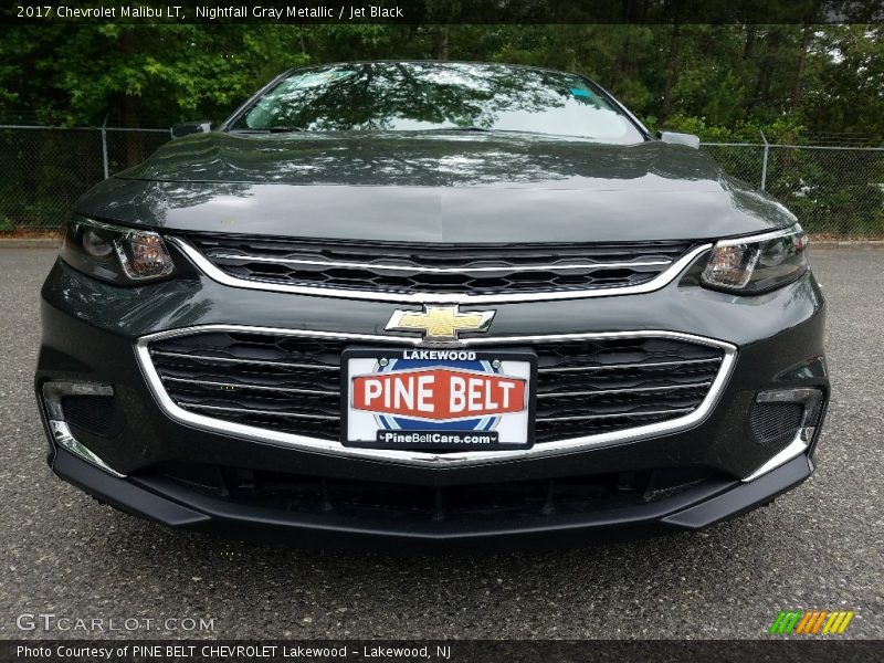 Nightfall Gray Metallic / Jet Black 2017 Chevrolet Malibu LT