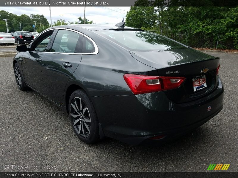 Nightfall Gray Metallic / Jet Black 2017 Chevrolet Malibu LT