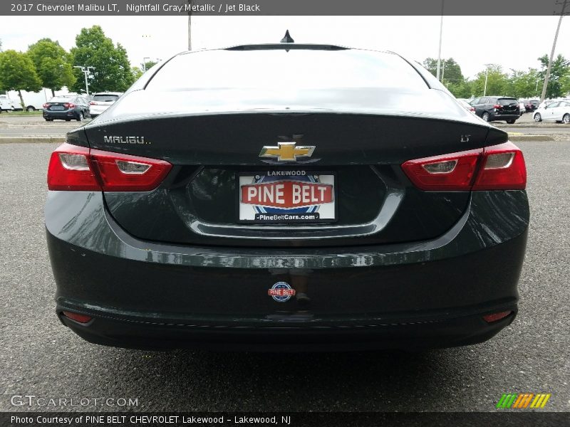 Nightfall Gray Metallic / Jet Black 2017 Chevrolet Malibu LT