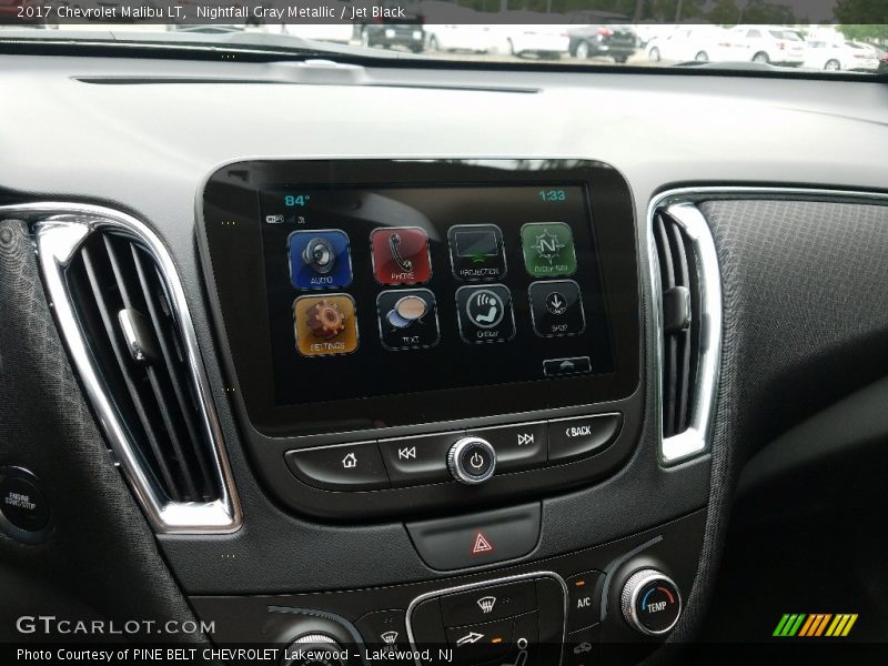 Nightfall Gray Metallic / Jet Black 2017 Chevrolet Malibu LT
