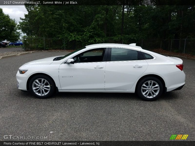 Summit White / Jet Black 2017 Chevrolet Malibu LT