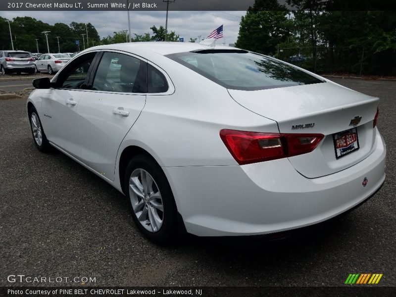 Summit White / Jet Black 2017 Chevrolet Malibu LT