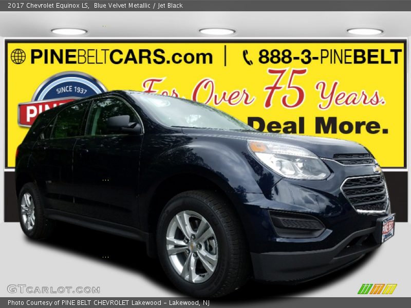 Blue Velvet Metallic / Jet Black 2017 Chevrolet Equinox LS