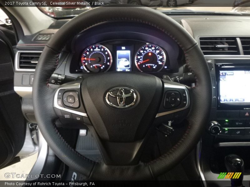 Celestial Silver Metallic / Black 2017 Toyota Camry SE