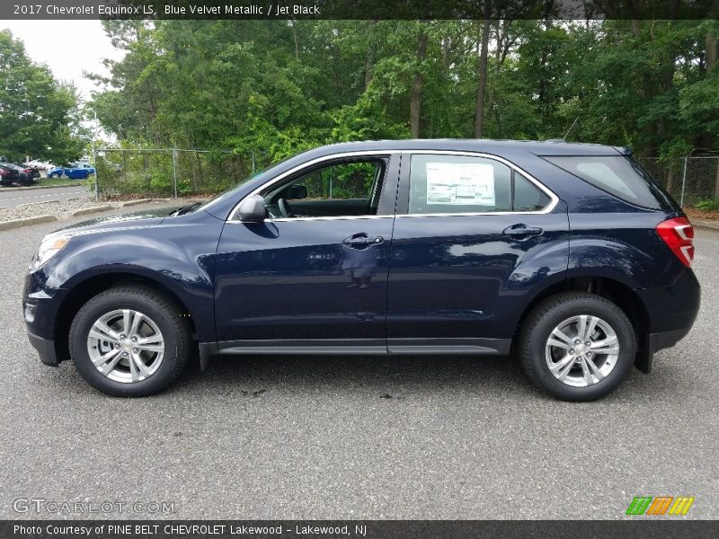 Blue Velvet Metallic / Jet Black 2017 Chevrolet Equinox LS