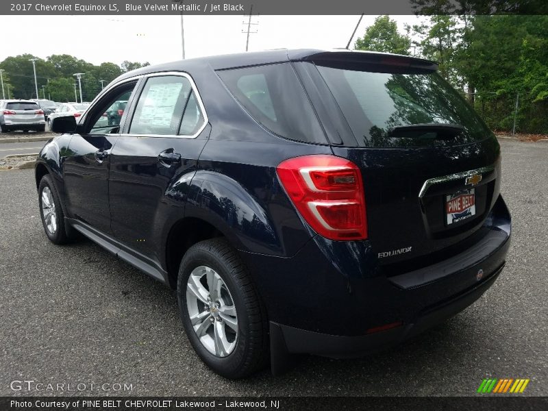 Blue Velvet Metallic / Jet Black 2017 Chevrolet Equinox LS