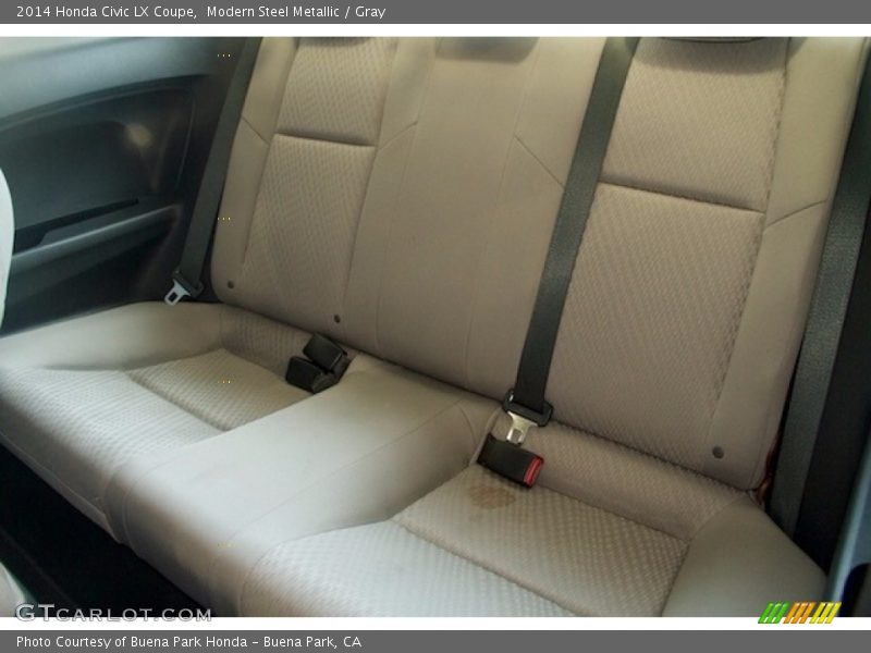 Modern Steel Metallic / Gray 2014 Honda Civic LX Coupe