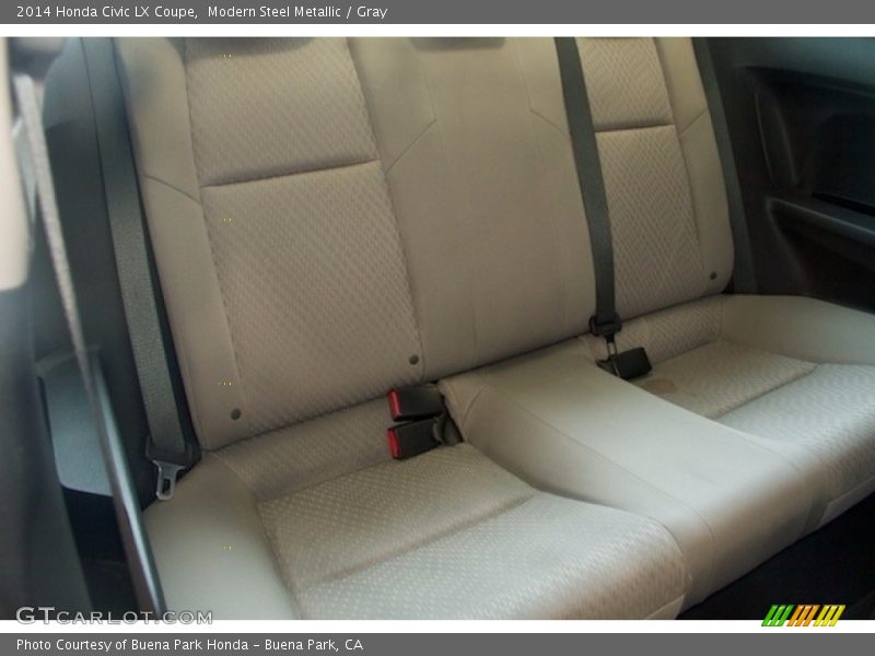 Modern Steel Metallic / Gray 2014 Honda Civic LX Coupe