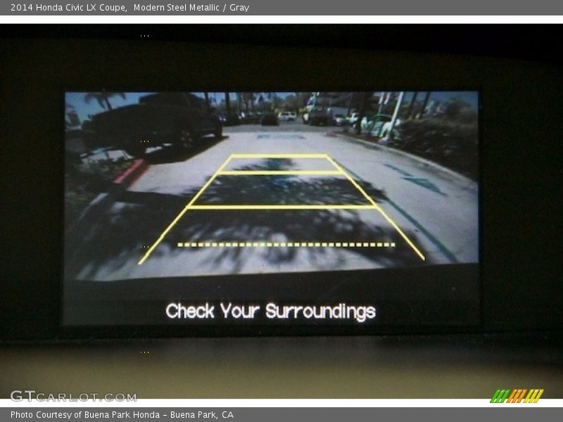 Modern Steel Metallic / Gray 2014 Honda Civic LX Coupe
