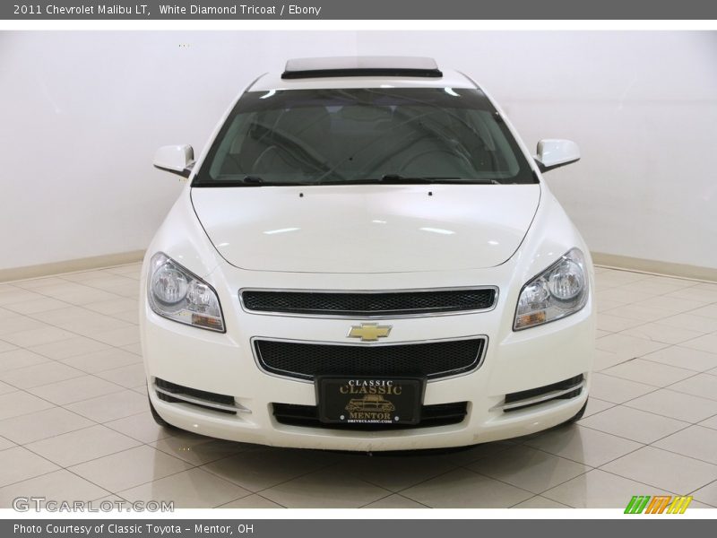 White Diamond Tricoat / Ebony 2011 Chevrolet Malibu LT