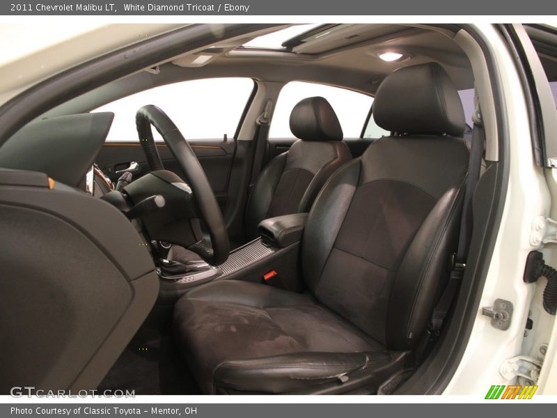 White Diamond Tricoat / Ebony 2011 Chevrolet Malibu LT
