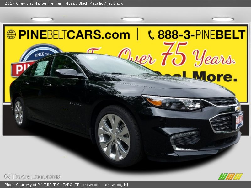 Mosaic Black Metallic / Jet Black 2017 Chevrolet Malibu Premier