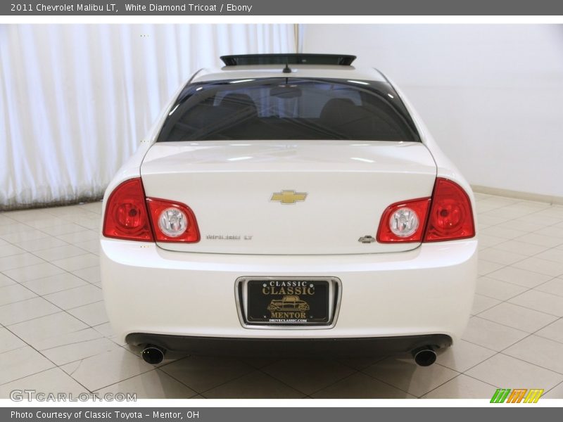 White Diamond Tricoat / Ebony 2011 Chevrolet Malibu LT