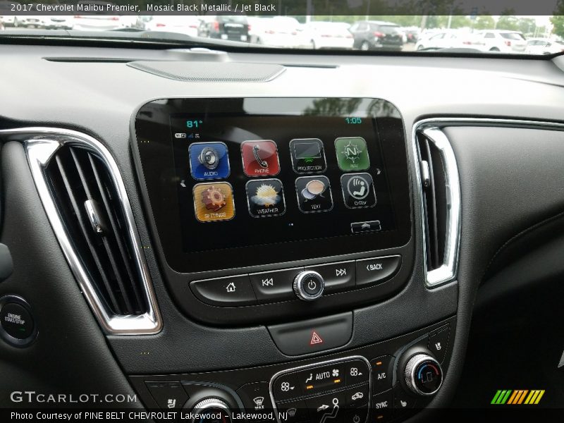 Mosaic Black Metallic / Jet Black 2017 Chevrolet Malibu Premier