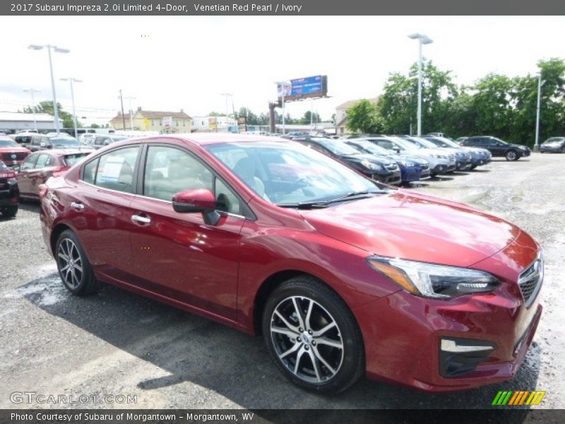 Venetian Red Pearl / Ivory 2017 Subaru Impreza 2.0i Limited 4-Door