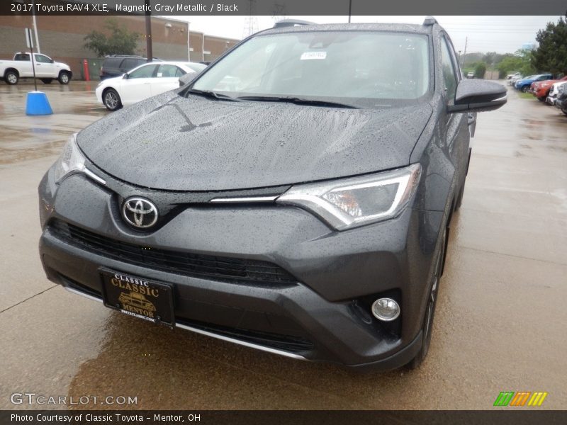 Magnetic Gray Metallic / Black 2017 Toyota RAV4 XLE