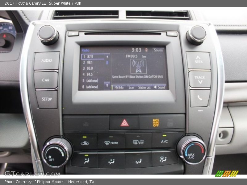 Super White / Ash 2017 Toyota Camry LE