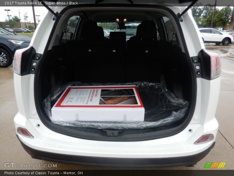 Super White / Black 2017 Toyota RAV4 LE