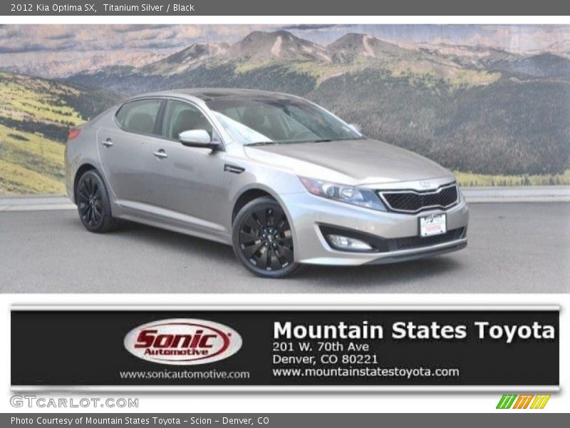 Titanium Silver / Black 2012 Kia Optima SX