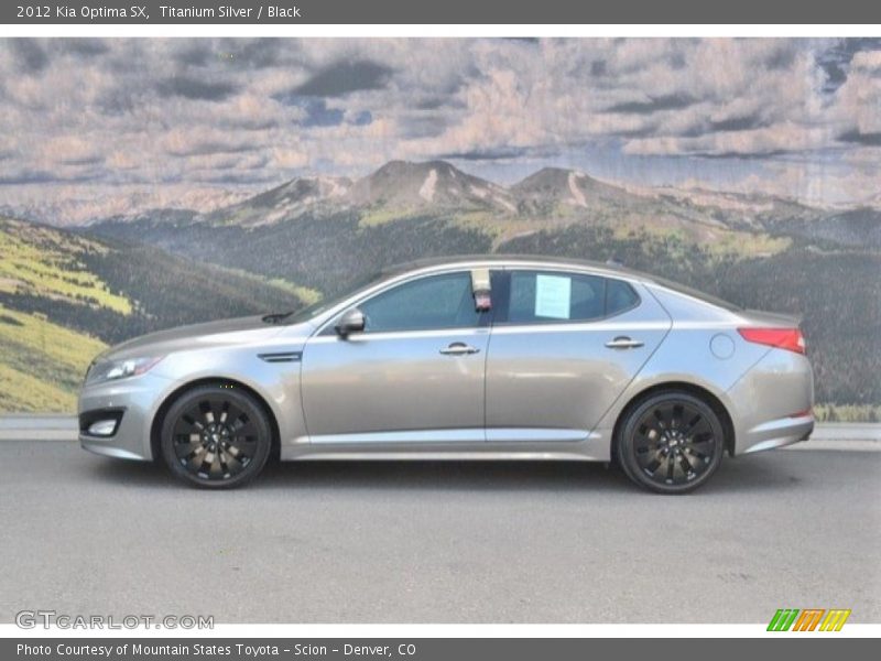 Titanium Silver / Black 2012 Kia Optima SX