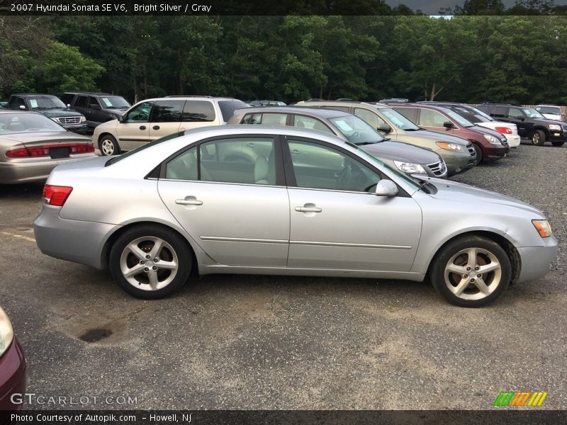 Bright Silver / Gray 2007 Hyundai Sonata SE V6