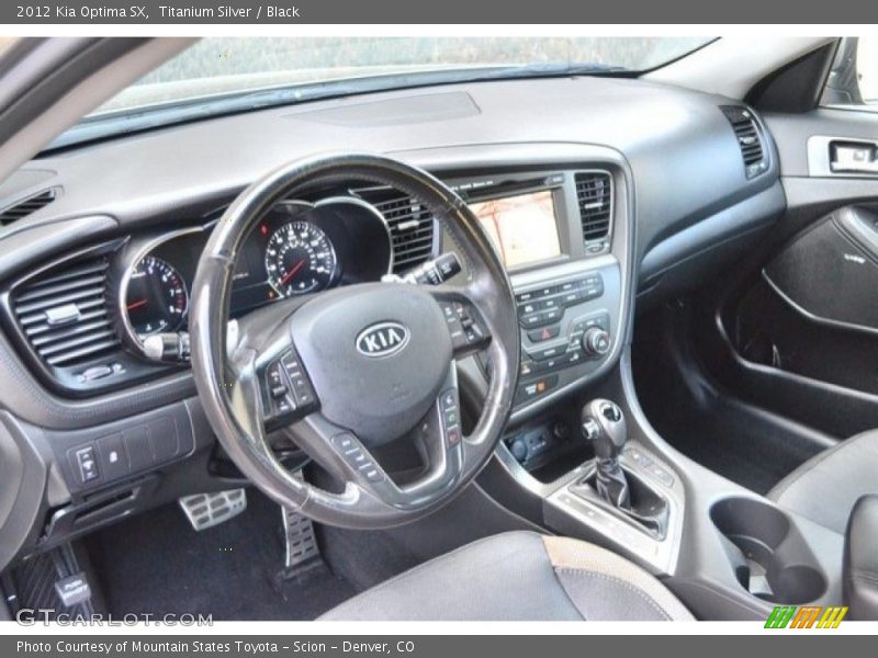 Titanium Silver / Black 2012 Kia Optima SX