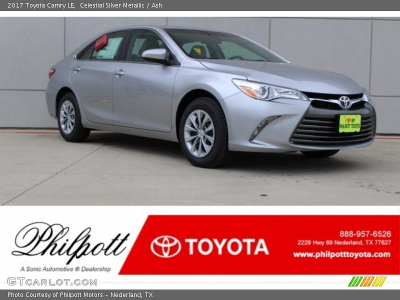 Celestial Silver Metallic / Ash 2017 Toyota Camry LE