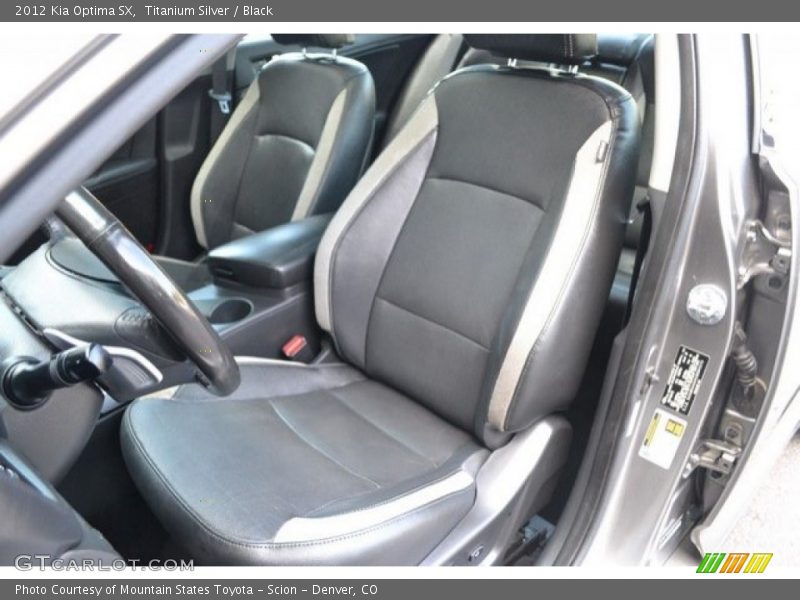 Titanium Silver / Black 2012 Kia Optima SX
