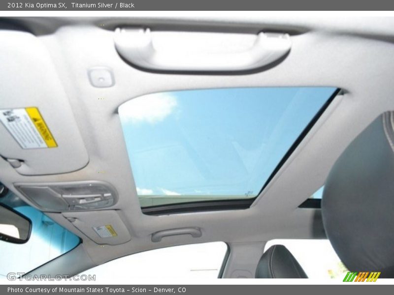 Titanium Silver / Black 2012 Kia Optima SX