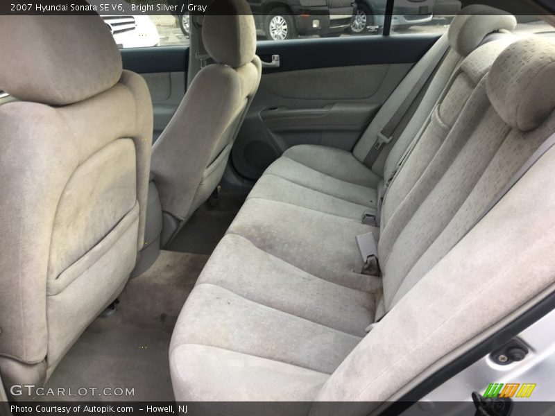 Bright Silver / Gray 2007 Hyundai Sonata SE V6
