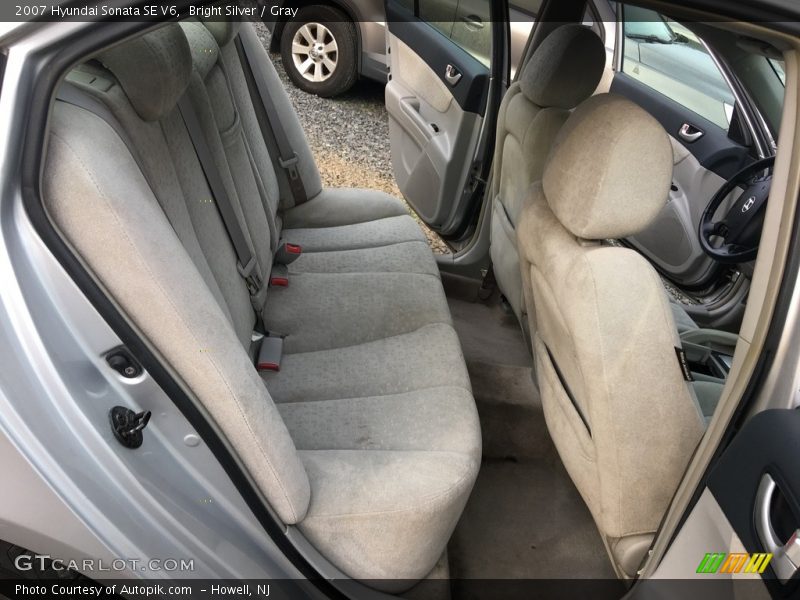 Bright Silver / Gray 2007 Hyundai Sonata SE V6