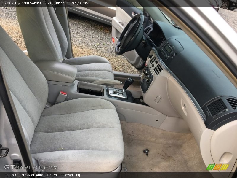 Bright Silver / Gray 2007 Hyundai Sonata SE V6