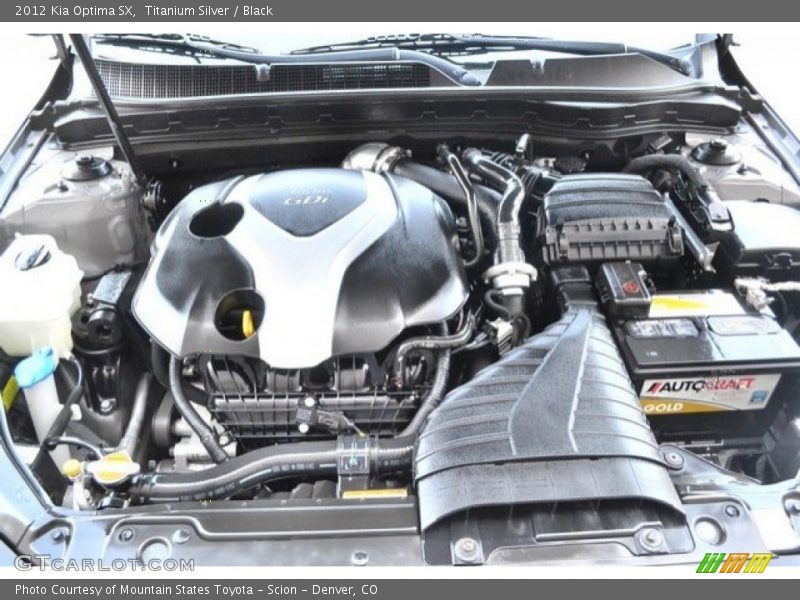 Titanium Silver / Black 2012 Kia Optima SX