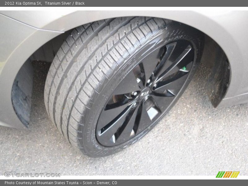 Titanium Silver / Black 2012 Kia Optima SX