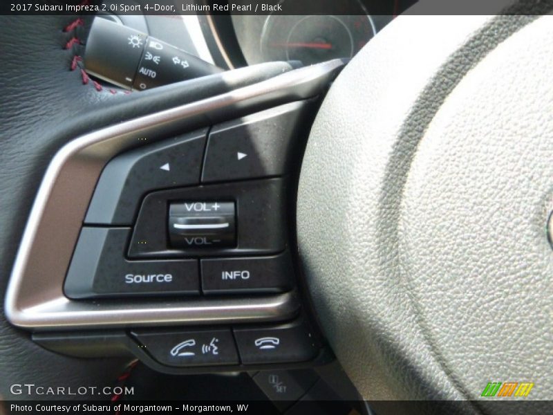 Lithium Red Pearl / Black 2017 Subaru Impreza 2.0i Sport 4-Door