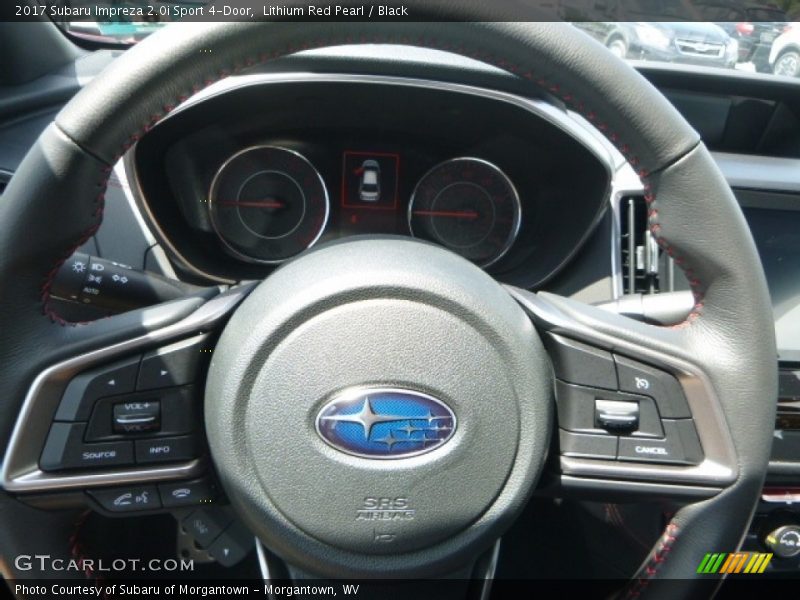 Lithium Red Pearl / Black 2017 Subaru Impreza 2.0i Sport 4-Door