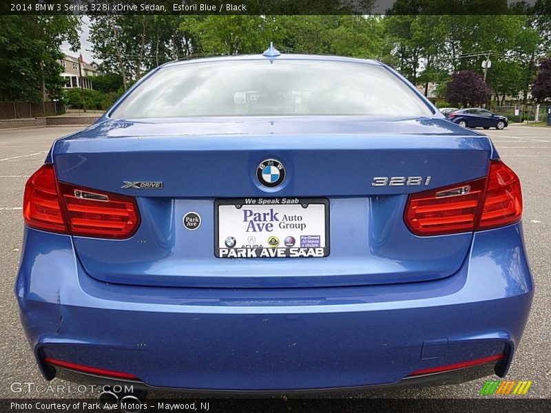 Estoril Blue / Black 2014 BMW 3 Series 328i xDrive Sedan