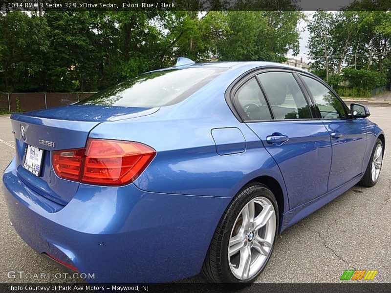 Estoril Blue / Black 2014 BMW 3 Series 328i xDrive Sedan