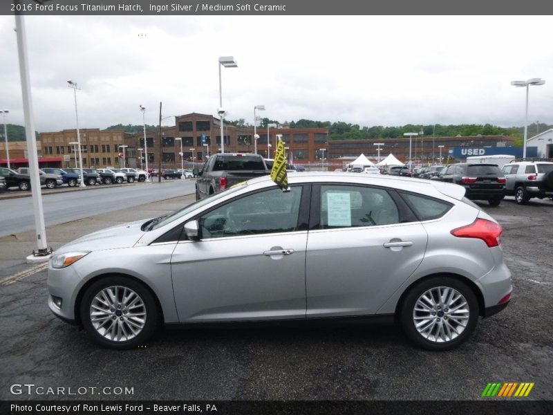 Ingot Silver / Medium Soft Ceramic 2016 Ford Focus Titanium Hatch