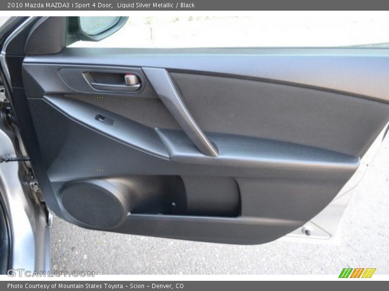 Liquid Silver Metallic / Black 2010 Mazda MAZDA3 i Sport 4 Door