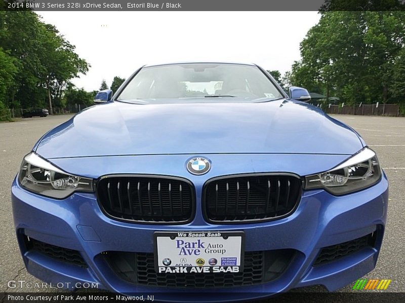 Estoril Blue / Black 2014 BMW 3 Series 328i xDrive Sedan