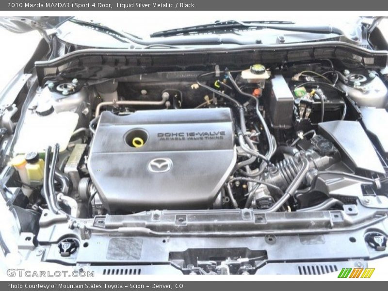 Liquid Silver Metallic / Black 2010 Mazda MAZDA3 i Sport 4 Door