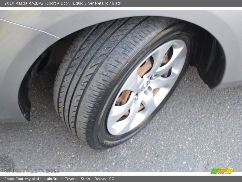 Liquid Silver Metallic / Black 2010 Mazda MAZDA3 i Sport 4 Door