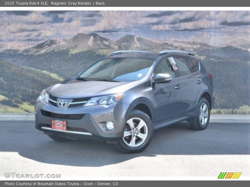 Magnetic Gray Metallic / Black 2015 Toyota RAV4 XLE