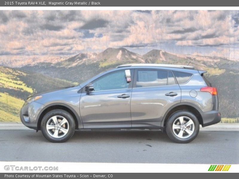 Magnetic Gray Metallic / Black 2015 Toyota RAV4 XLE