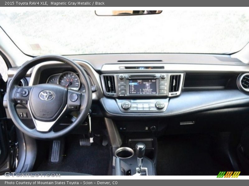 Magnetic Gray Metallic / Black 2015 Toyota RAV4 XLE