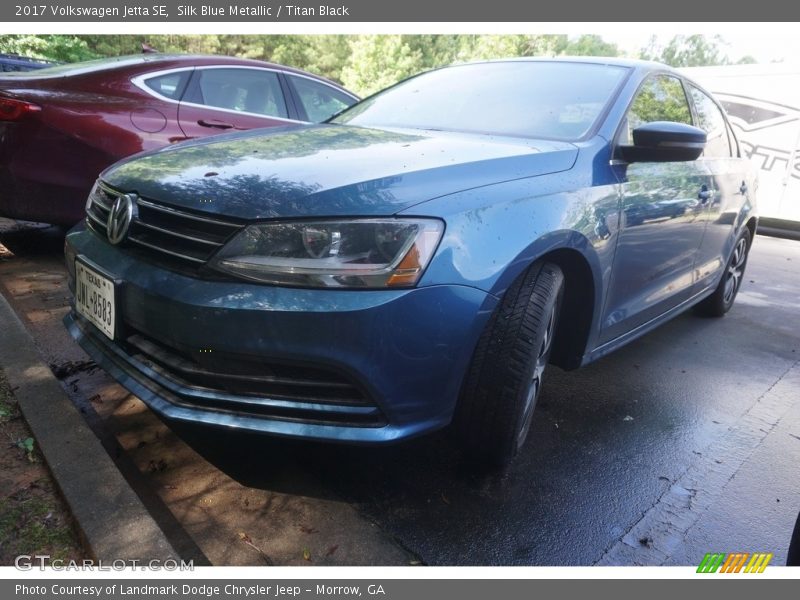 Silk Blue Metallic / Titan Black 2017 Volkswagen Jetta SE