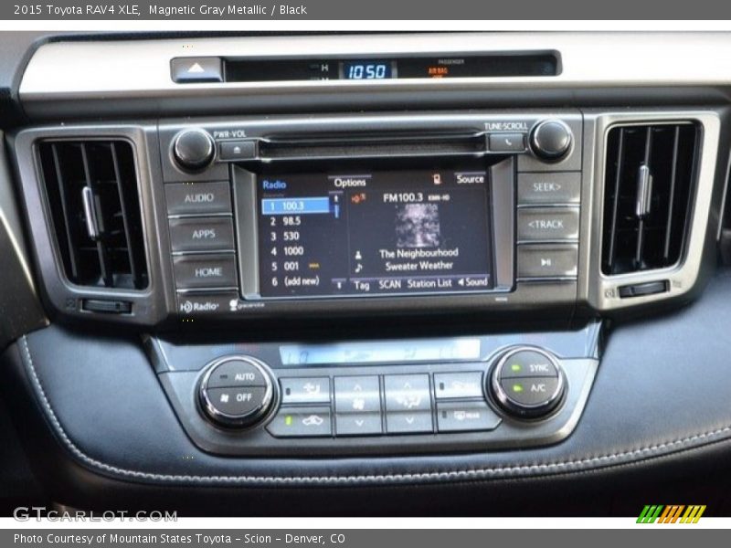 Magnetic Gray Metallic / Black 2015 Toyota RAV4 XLE