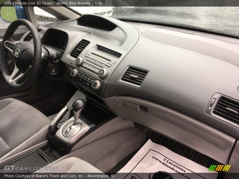 Atomic Blue Metallic / Gray 2010 Honda Civic EX Sedan